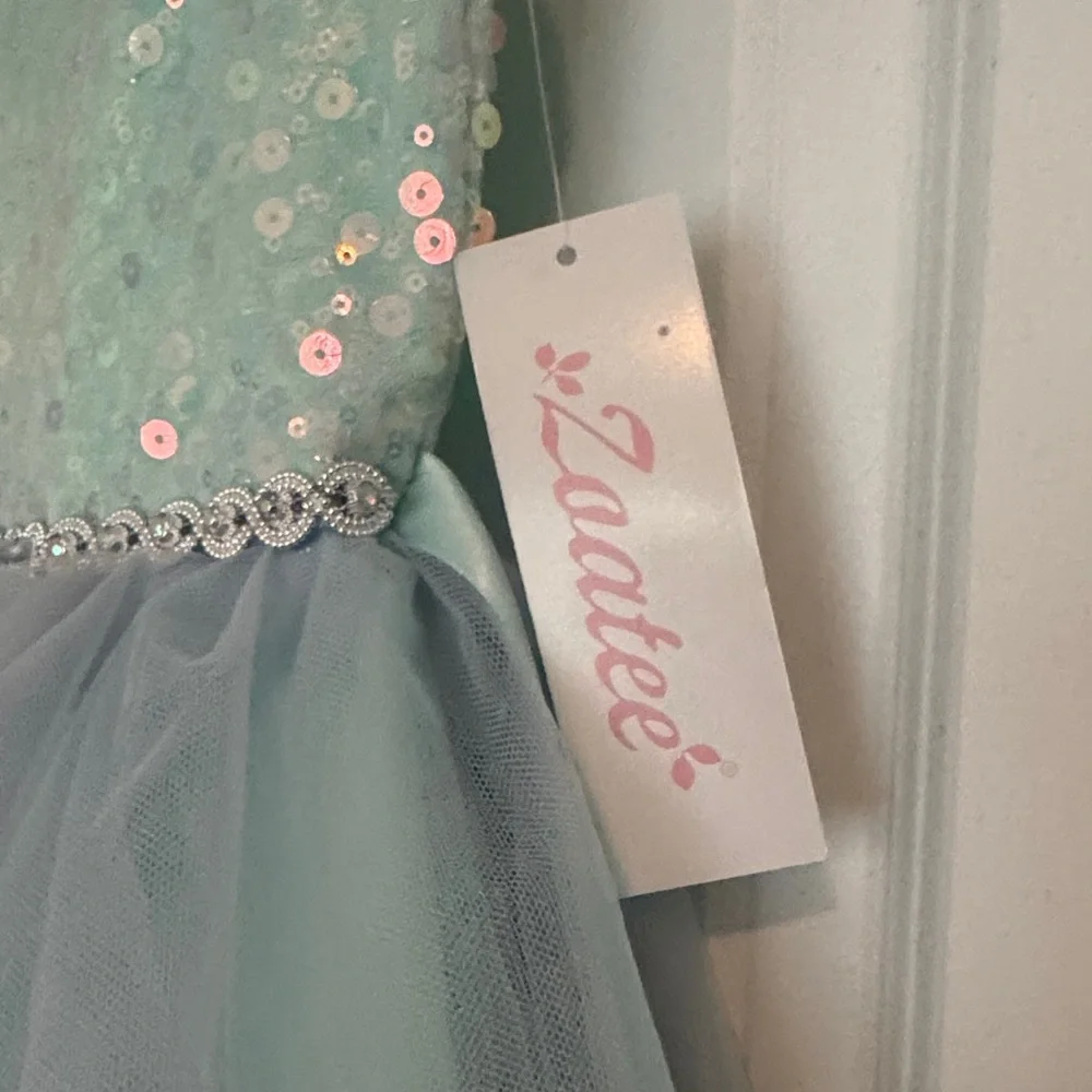 Girls Tutu Sequin Dress Sparkly Tulle Puffy Flower Girl Dress Toddler Girl Dress